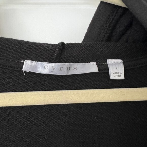 EUC - Large- Black - Long Hooded Cardigan (Casual), - Picture 3 of 3